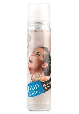 Hair and body glitter colour spray - Silver