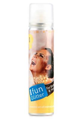 Hair and body glitter colour spray - Gold